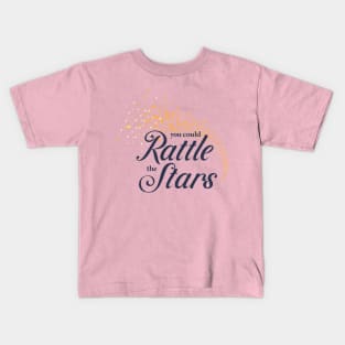 You Could Rattle the Stars (navy) Kids T-Shirt